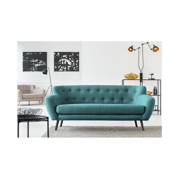 Temno zelen kavč Cosmopolitan design Hampstead, 192 cm-image-4