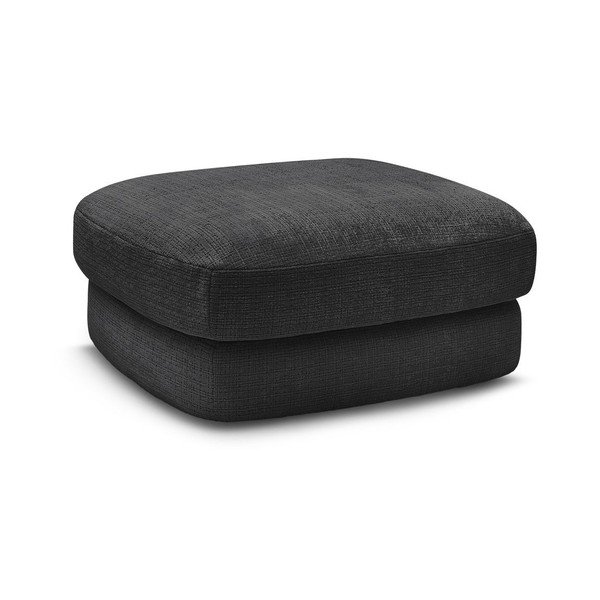 Črn tabure iz šenilje Leonore – Bobochic Paris