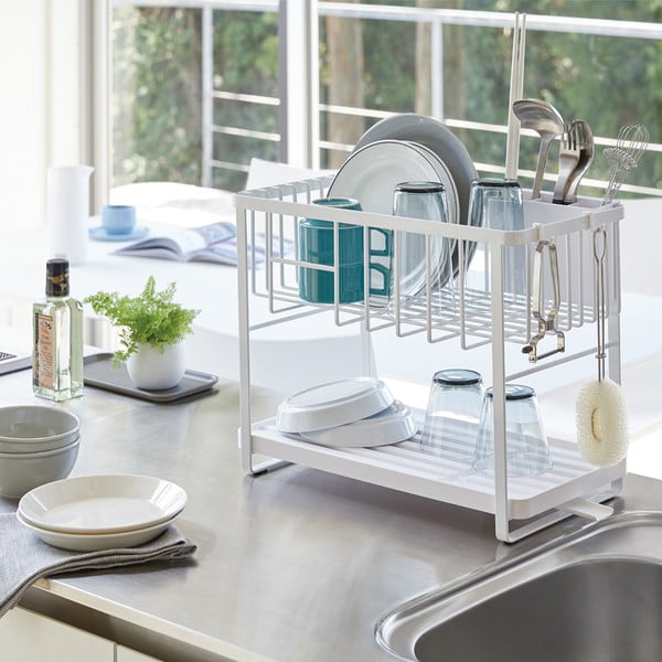 Dvonadstropni kovinski odcejevalnik posode Tower – YAMAZAKI-image-3