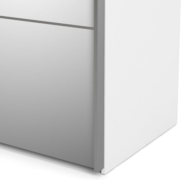 Bela omara z ogledalom Tvilum Verona, 182 x 202 cm-image-1