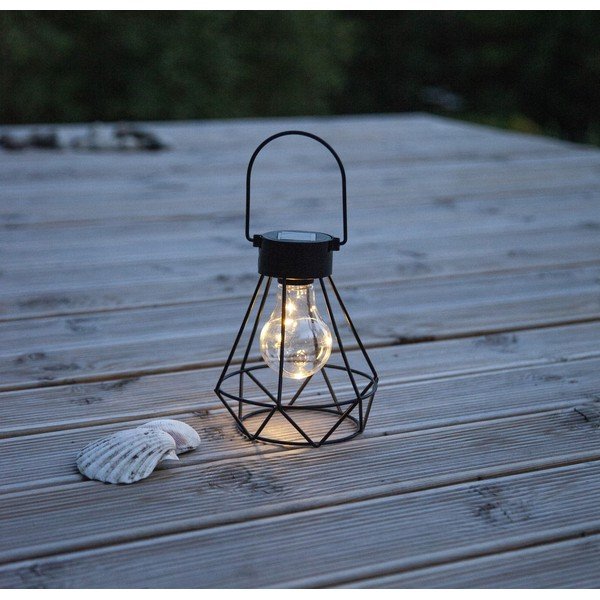 Črna LED svetilka Star Trading Eddy, višina 15,5 cm-image-1