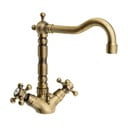 Stoječa armatura za umivalnik v bronasti barvi Antea – Sapho