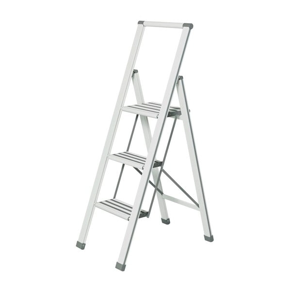 Bela zložljiva  lestevWenko Ladder Alu, višina 127 cm