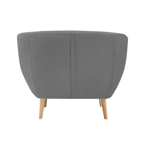 Siv žameten fotelj Mazzini Sofas Sardaigne-image-4