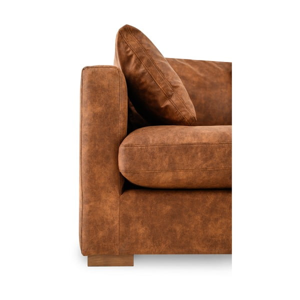 Sedežna garnitura v konjak rjavi barvi 175 cm Comfy – Scandic-image-4