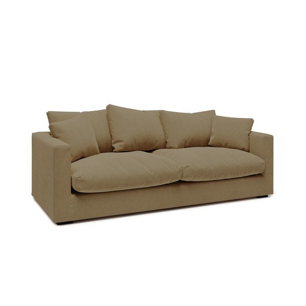 Bež žametni kavč 220 cm Comfy - Scandic-image-1