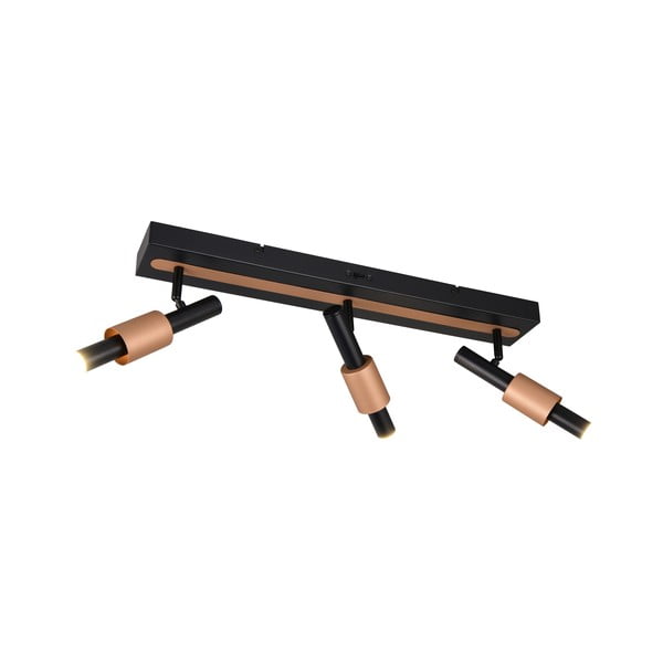 Črno-bronasto LED točkovno svetilo 20,5x63 cm Ikaris – Trio Select-image-2