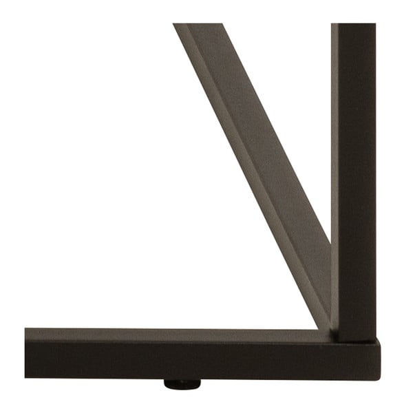 Bež mizica z mizno ploščo v marmornem dekorju 55x110 cm Barossa – Actona-image-3