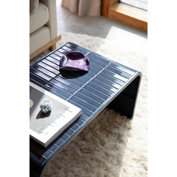 Modra keramična klubska mizica 47x80 cm Tiles – Zuiver-image-3