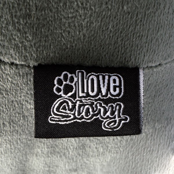 Temno zelen kokon za mačke 38x35 cm – Love Story-image-2