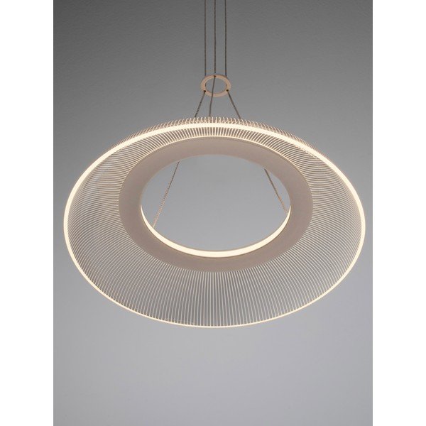 Mat bela aluminijasta LED viseča svetilka s senčilom iz akrilnega stekla ø 40 cm Mantle – Nova Luce-image-1