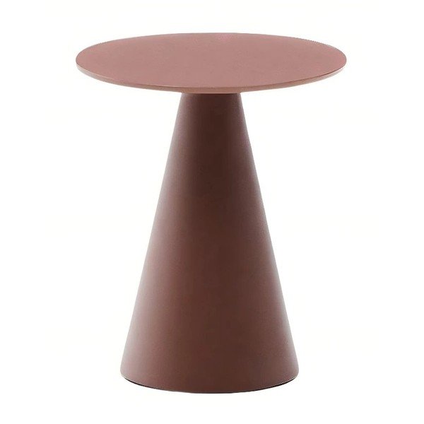 Okrogla stranska mizica s stekleno mizno ploščo ø 35 cm Wilshire – Kave Home