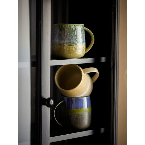 Modro-bež skodelice v kompletu 3 ks iz kamenine 460 ml Cloe – Bloomingville-image-1