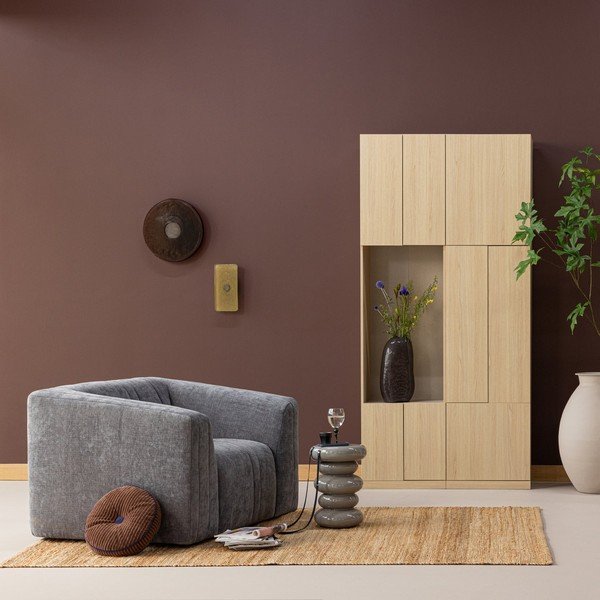 Modularna omara v naravni barvi 108x215 cm Build – WOOOD-image-1