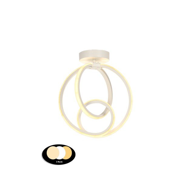 Bela kovinska LED stropna svetilka Neo – Squid Lighting-image-2