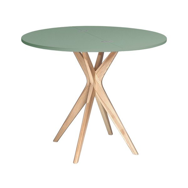 Okrogla raztegljiva jedilna miza 45x90 cm Jubi – Ragaba-image-3