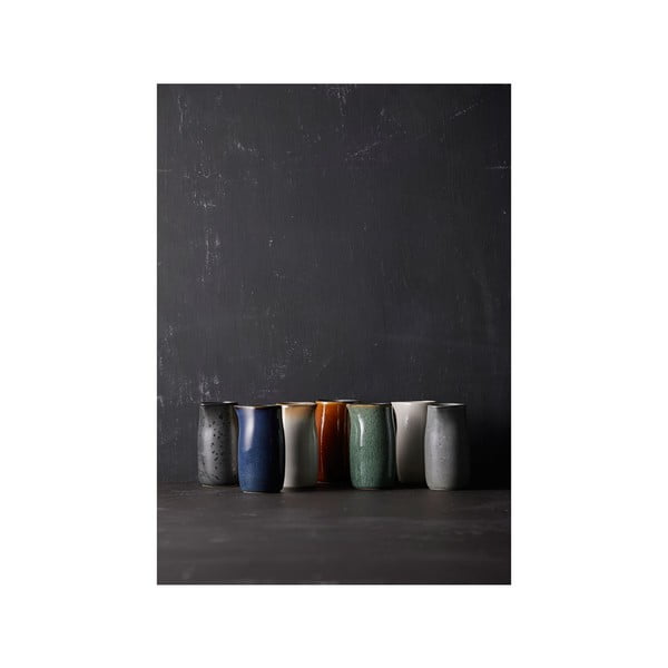 Zelen keramičen vrč za mleko 200 ml Gastro Green/Black – Bitz-image-2