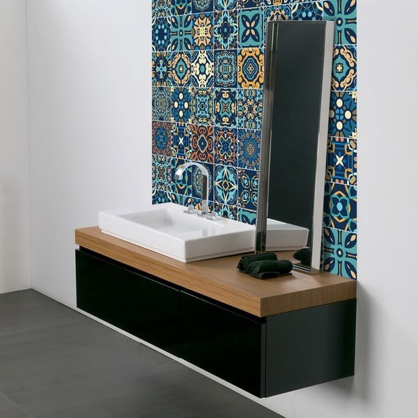 Komplet 9 dekorativnih stenskih nalepk Ambiance Dizier, 15 x 15 cm-image-2