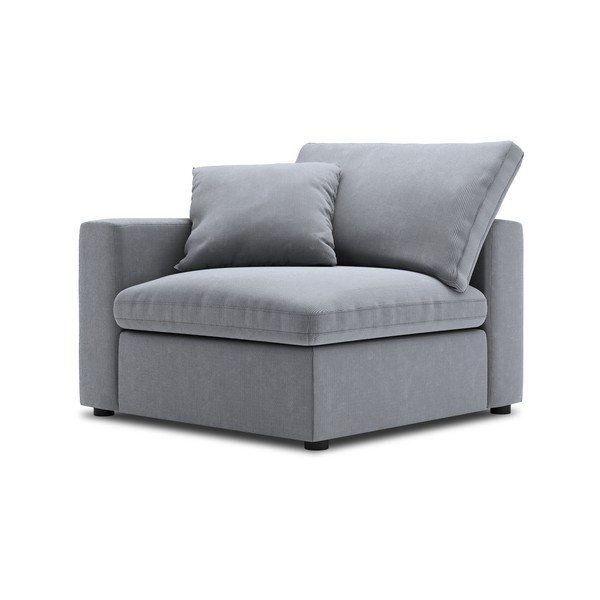 Siv kotni del modularne zofe Windsor & Co Sofas Galaxy, levi kot-image-2