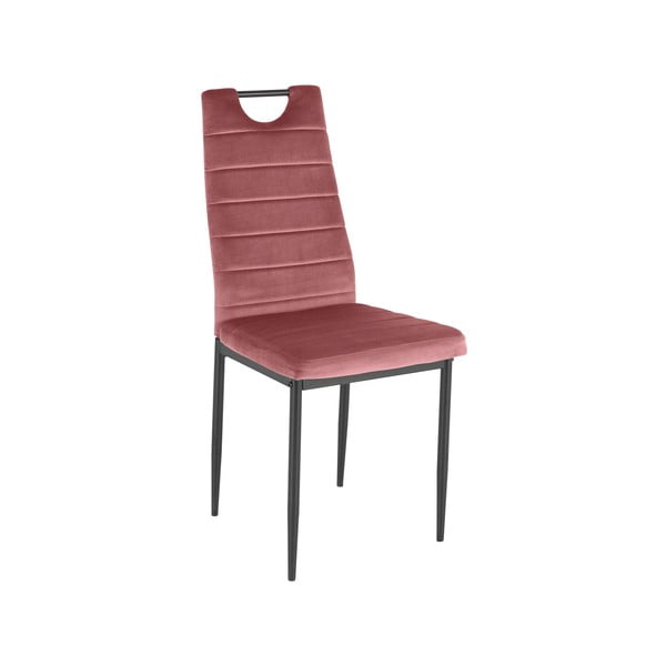 Temno rožnati žametni jedilni stoli v kompletu 2 ks Mandy – Støraa
