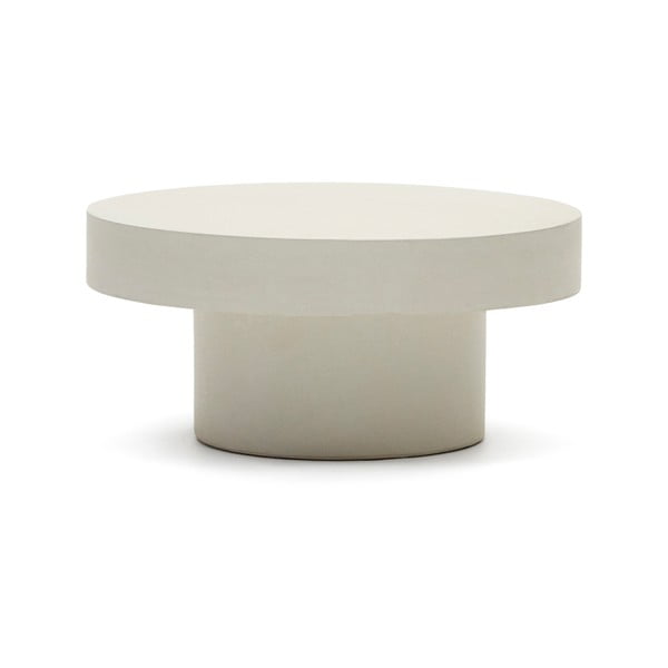 Betonska okrogla vrtna mizica ø 66 cm Aiguablava – Kave Home-image-2