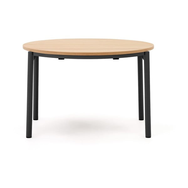 Okrogla raztegljiva jedilna miza v hrastovem dekorju ø 120 cm Montuiri – Kave Home