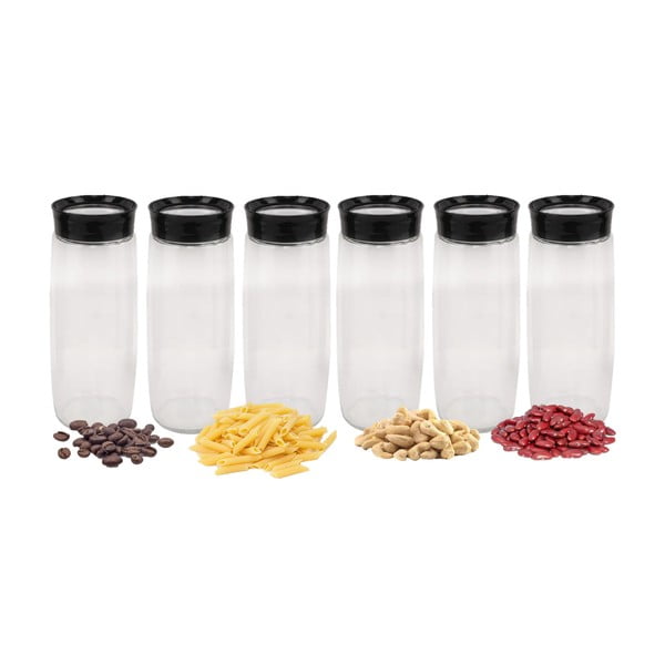 Steklene posode za shranjevanje v kompletu 6 ks živil – Hermia-image-2