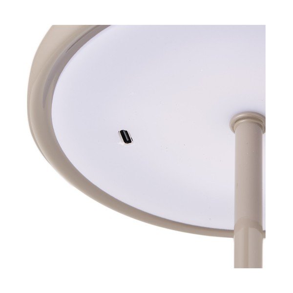 Sivorjava kovinska LED namizna svetilka (višina 23 cm) Margate – House Nordic-image-2