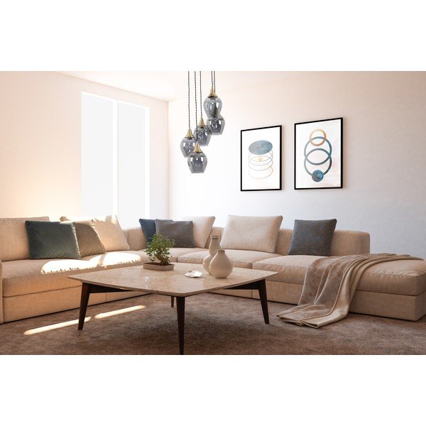 Viseča svetilka s steklenim senčnikom ø 15 cm Marlo – Squid Lighting-image-1