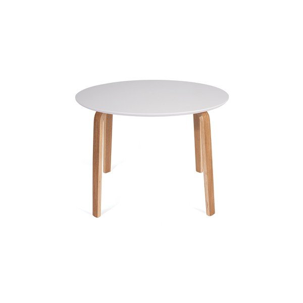 Okrogla jedilna miza z belo mizno ploščo ø 110 cm Lana - Bonami Essentials-image-1