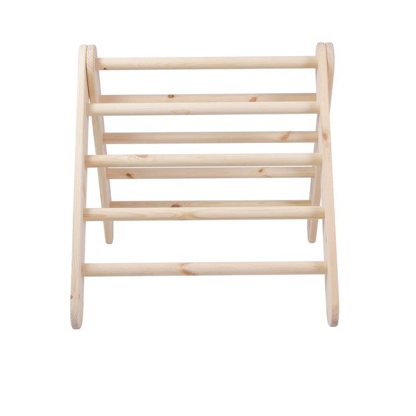 Piklerjev trikotnik iz masivnega bora v naravni barvi 46x87x60 cm Montessori – Meowbaby-image-4