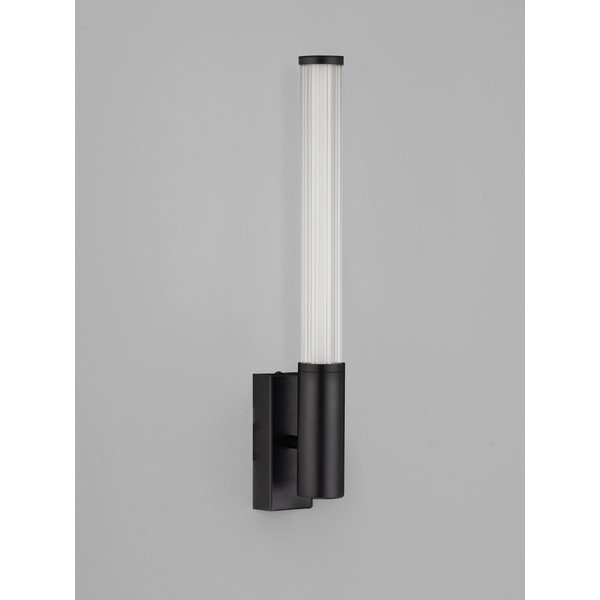 Mat črna kovinska LED stenska svetilka Nold – Nova Luce-image-4