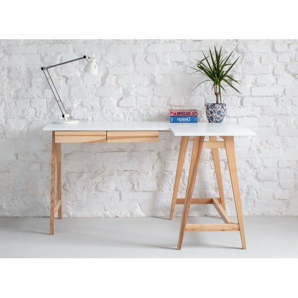 Pisalna miza z belo ploščo 85x135 cm Luka - Ragaba-image-2