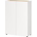 Bela omarica v hrastovem dekorju 74x105x33 cm Alviano – Germania