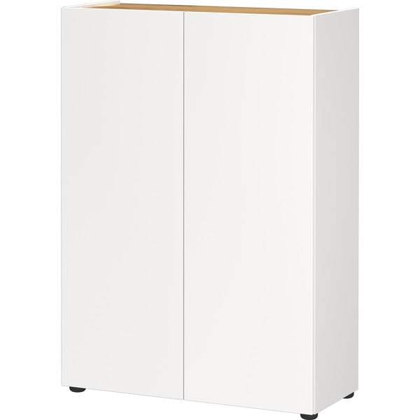 Bela omarica v hrastovem dekorju 74x105x33 cm Alviano – Germania