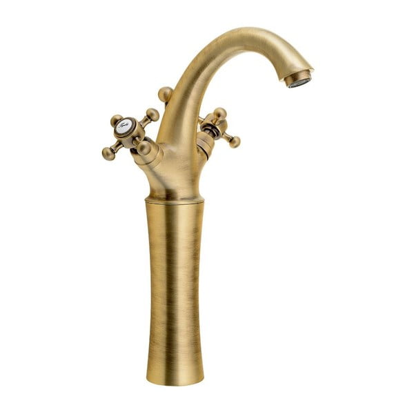 Stoječa armatura za umivalnik v bronasti barvi Antea – Sapho