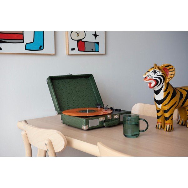 Temno zelen gramofon Crosley Plus Ostrich-image-1