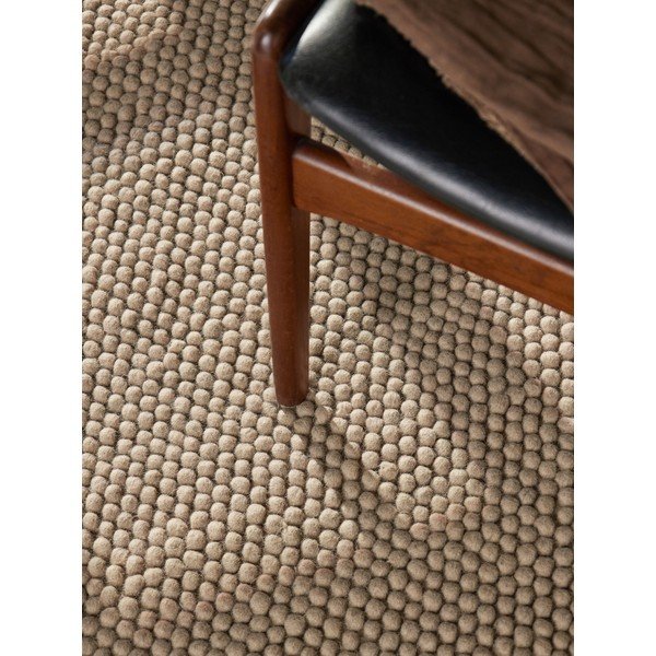 Ročno tkana volnena okrogla preproga v naravni barvi ø 200 cm Richmond Diana – Ted Baker-image-3