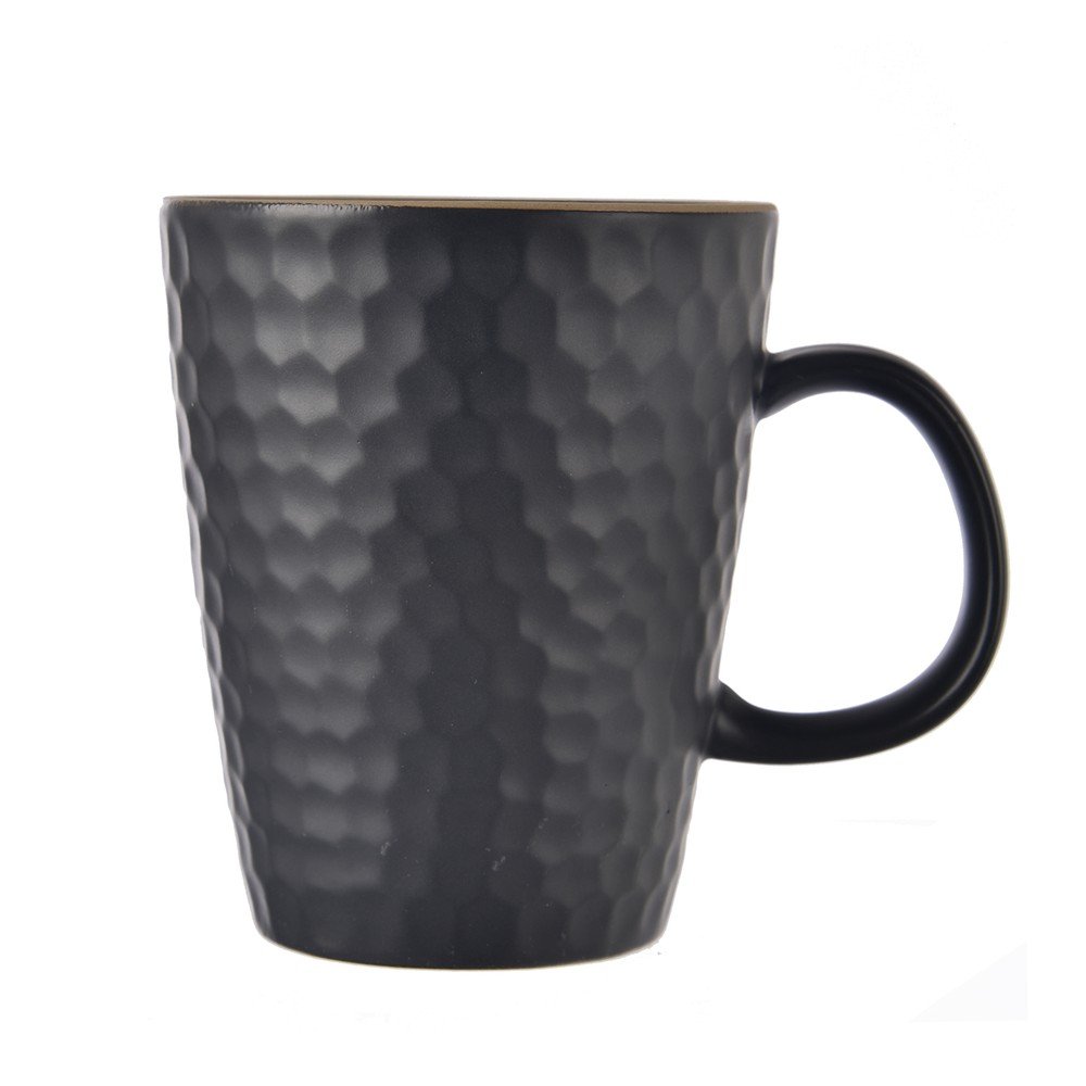 Črna keramična skodelica 420 ml Tea Time