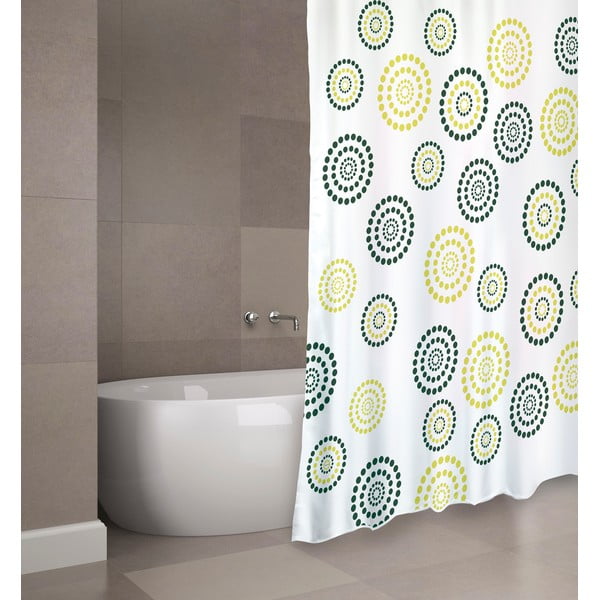 Zavesa za tuš 180x200 cm Dots – MSV-image-2