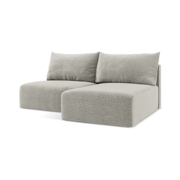 Svetlo siva raztegljiva/s prostorom za shranjevanje kotna sedežna garnitura (desni kot) Kalena – Makamii-image-1