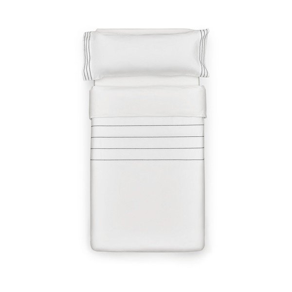 Bela enojna podaljšana posteljnina iz bombažnega perkala 150x220 cm Cintia – Kave Home