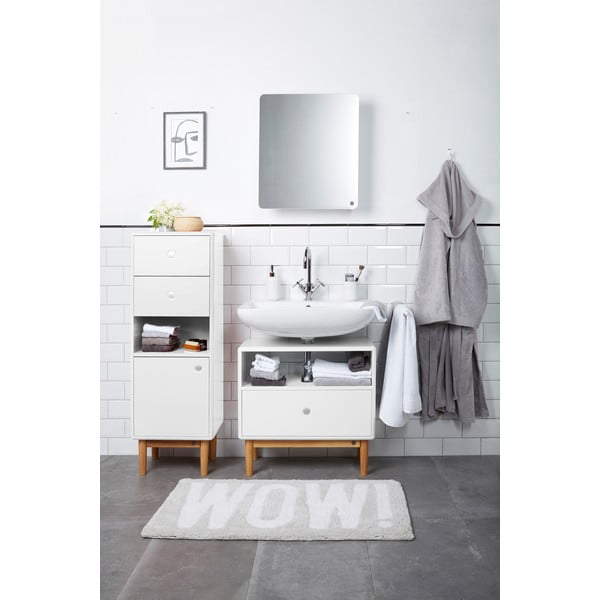 Bela visoka/stenska kopalniška omarica 40x100 cm Color Bath – Tom Tailor-image-1
