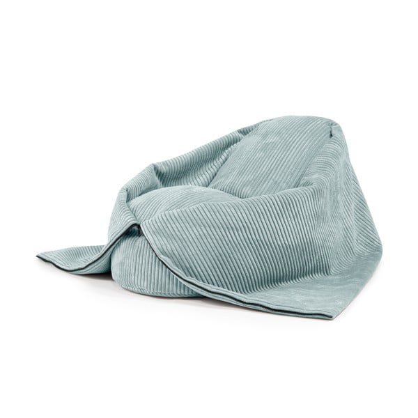Mentolno zelena otroška vreča za sedenje iz rebrastega žameta Cocoon 100 – SLOWDOWN