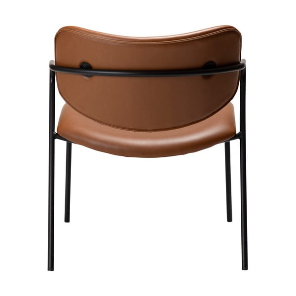 Fotelj iz imitacije usnja v konjak rjavi barvi Zed – DAN-FORM Denmark-image-4