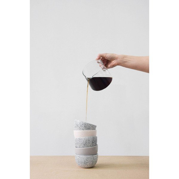 Široka črno-bela skodelica ÅOOMI Mess, 200 ml-image-2
