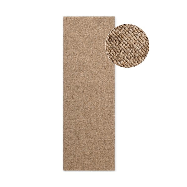 Svetlo rjav pralen tekač 80x240 cm Rocco Caramel – Elle Decoration