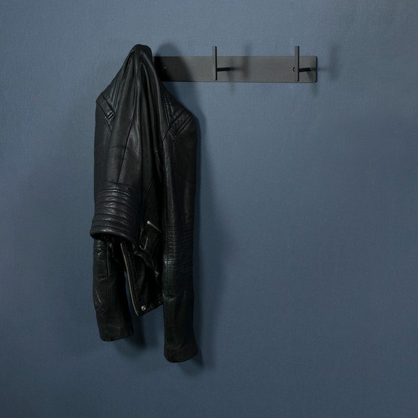 Črn kovinski stenski obešalnik 44 cm Chapman – Spinder Design-image-1