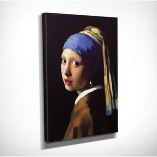 Stenska reprodukcija na platnu Johannes Vermeer The Girl With the Pearl, 30 x 40 cm