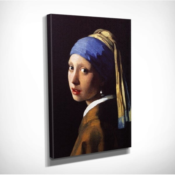 Stenska reprodukcija na platnu Johannes Vermeer The Girl With the Pearl, 30 x 40 cm-image-3